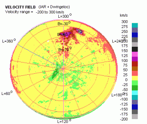 IAR + DWINGELOO - Velocity range = -200 to 300 Km/s