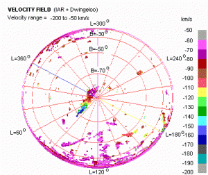 IAR + DWINGELOO - Velocity range = -200 to -50 Km/s