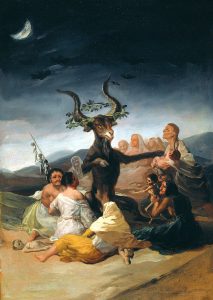 El Aquelarre. Francisco de Goya, 1798 (dominio público).