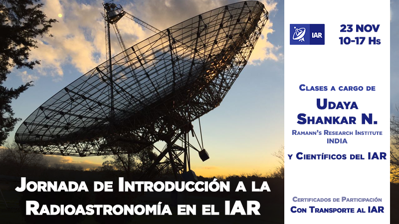 Jornada de introducción a la radioastronomía en el IAR