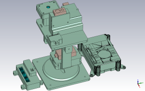 Figura 2. Diseño del brazo robot y cajas para la Raspberry Pi y el driver PCA9685 para su posterior impresión en 3D.